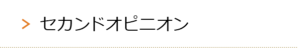 セカンドオピニオン